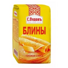 Смесь для выпечки С.Пудовъ Блины, 500 г (kastd) в магазинах Ашан