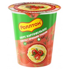 Пюре картофельное Роллтон Томаты с пряными травами, 55 г (kastd) в магазинах Ашан