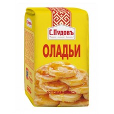 Смесь мучная С.Пудовъ Оладьи, 500 г (kastd) в магазинах Ашан