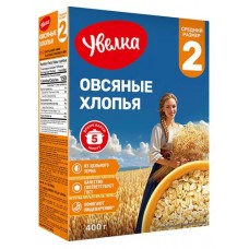 Хлопья овсяные Увелка питательные, 400 г (kastd) в магазинах Ашан