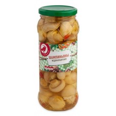 Шампиньоны АШАН Красная птица маринованные, 0,58 мл (kastd) в магазинах Ашан