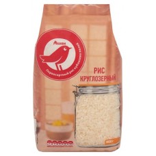 Рис круглозерный АШАН Красная птица шлифованный, 800 г (kastd) в магазинах Ашан