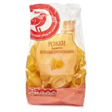 Рожки АШАН Красная птица Lumaconi, 500 г (kastd) в магазинах Ашан