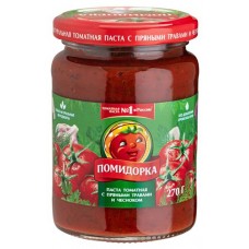Паста томатная ПОМИДОРКА с пряными травами и чесноком, 270 г (kastd) в магазинах Ашан