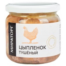 Цыпленок тушеный Мираторг, 350 г (kastd) в магазинах Ашан