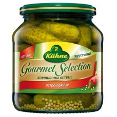 Корнишоны Kuhne Hot Gherkins острые, 530 г (kastd) в магазинах Ашан