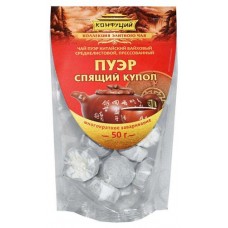 Чай зеленый Конфуций Пуэр Спящий купол китайский листовой, 50 г (kastd) в магазинах Ашан