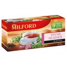 Чай черный MILFORD чабрец и цветки вереска, 20х1,75 г (kastd) в магазинах Ашан