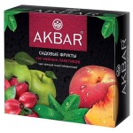 Чай черный AKBAR Садовые Фрукты, 100x1,5 г (kastd)