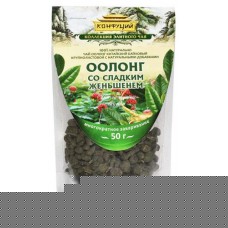 Чай зеленый Конфуций Оолонг со сладким женьшенем листовой, 50 г (kastd) в магазинах Ашан