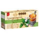 Чай зеленый ВЕКА Краснодарский с мелиссой в пакетиках, 25х1.7 г (kastd)