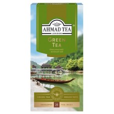 Чай зеленый Ahmad Tea классический листовой, 25х2 г (kastd) в магазинах Ашан
