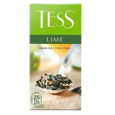 Чай зеленый Tess Лайм с добавками в пакетиках, 25 шт (kastd) в магазинах Ашан