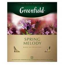 Чай черный Greenfield Spring Melody с чабрецом и мятой в пакетиках, 100 шт (kastd) в магазинах Ашан