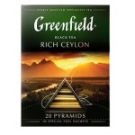 Чай черный Greenfield Rich Ceylon в пирамидках, 20 шт (kastd)