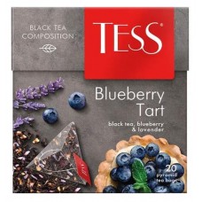 Чай черный Tess Blueberry Tart в пирамидках, 20 шт (kastd) в магазинах Ашан