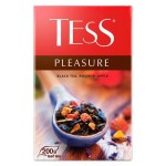 Чай черный Tess Pleasure листовой с шиповником и яблоком, 200 г (kastd)