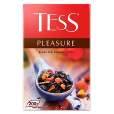 Чай черный Tess Pleasure листовой с шиповником и яблоком, 200 г (kastd) в магазинах Ашан