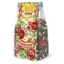 Чай черный TeaTale Гранатовый Рай цейлонский листовой c цветками граната, 100 г (kastd) в магазинах Ашан