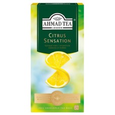 Чай черный Ahmad Tea Цитрус Сенсейшн с ароматом лимона и лайма в пакетиках, 25 х 1,8 г (kastd) в магазинах Ашан