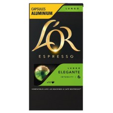 Кофе в капкуслах Lor Espresso Lungo Elegante, 10 капсул (kastd) в магазинах Ашан