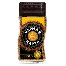 Кофе растворимый Черная Карта Gold сублимированный, 190 г (kastd) в магазинах Ашан