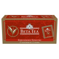 Чай черный BETA TEA Королевское Качество в пакетиках 25х1,5 г (kastd) в магазинах Ашан