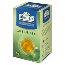 Чай зеленый Ahmad Tea без кофеина в пакетиках, 20 шт х 1,5 г (kastd) в магазинах Ашан