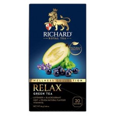 Чай зеленый RICHARD Relax, 20 сашетов (kastd) в магазинах Ашан