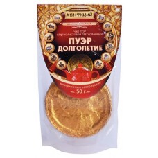 Чай пуэр Конфуций Долголетие, 50 г (kastd) в магазинах Ашан