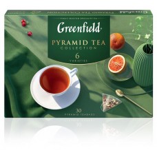 Чайное ассорти Greenfield в пирамидках, 56 г (kastd) в магазинах Ашан