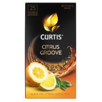 Чай черный CURTIS Citrus Groove c лимоном цитроном и мятой, 25 пакетиков (kastd)