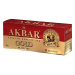Чай черный AKBAR Gold байховый мелкий в пакетиках, 25х2 г (kastd)