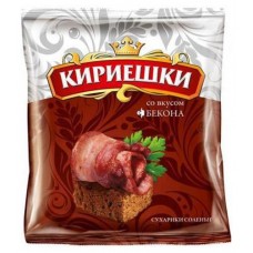 Сухарики ржаные Кириешки со вкусом бекона, 45 г (kastd) в магазинах Ашан