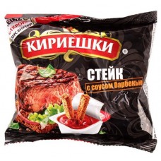Сухарики ржаные Кириешки со вкусом стейка и соусом барбекю, 60 г в магазинах Ашан