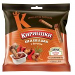 Сухарики ржано-пшеничные Кириешки со вкусом шашлыка с кетчуп Heinz, 85 г (kastd)