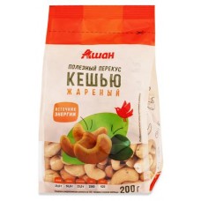 Кешью АШАН Красная птица жареный, 200 г (kastd) в магазинах Ашан