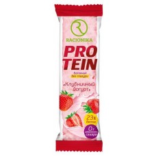 Батончик протеиновый Racionika клубника-йогурт, 45 г (kastd) в магазинах Ашан