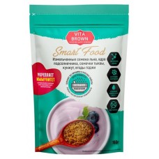 Смесь семенян Vita Brown льна подсолнечника тыквы кунжута ягод годжи,измельченная,и 160 г (kastd) в магазинах Ашан