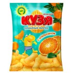 Палочки кукурузные Русскарт КУЗЯ Лакомкин со вкусом апельсина, 100 г (kastd)
