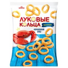 Луковые кольца Русскарт Золотые Королевский краб, 100 г (kastd) в магазинах Ашан