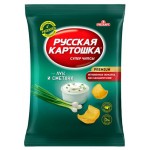 Чипсы Русская картошка лук и сметана, 200 г (kastd)