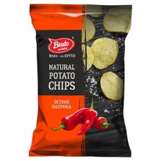 Чипсы картофельные Bruto Острая паприка, 130 г (kastd) в магазинах Ашан