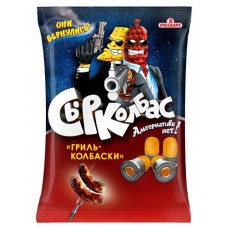 Снеки кукурузные Сырколбас колбаски гриль, 45 г (kastd) в магазинах Ашан
