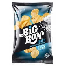 Чипсы картофельные BIGBON соль, 75 г (kastd) в магазинах Ашан