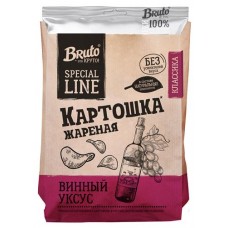 Чипсы картофельные Bruto с винным уксусом, 100 г (kastd) в магазинах Ашан