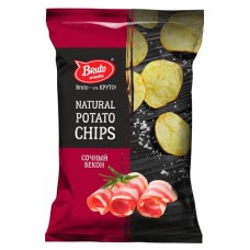 Чипсы картофельные Bruto NPC сочный бекон, 130 г (kastd) в магазинах Ашан