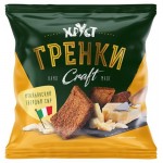 Гренки Хруст ржано-пшеничные со вкусом итальянского твердого сыра Craft, 7 5г (kastd)