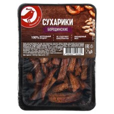 Сухарики АШАН Красная птица Бородинские, 120 г (kastd) в магазинах Ашан