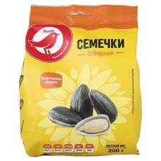 Семена подсолнечника АШАН Красная птица отборные, 200 г (kastd) в магазинах Ашан